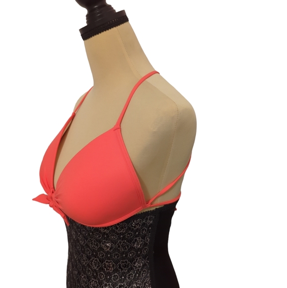 Push Up Cheeky Rouched Bikini Set D-Cup XL Bottoms Pink - Picture 6 of 6